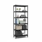 Estante modular flexa Preta com 6 prateleiras Estante modular flexa Preta com 6 prateleiras
