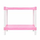 Estante modular flexa Rosa bebe com 2 Prateleiras Estante modular flexa Rosa bebe com 2 Prateleiras