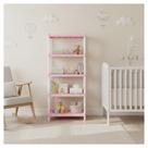 Estante modular flexa rosa Bebê com 5 prateleiras Estante modular flexa rosa Bebê com 5 prateleiras