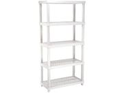 Estante Modular Plástica 5 Prateleiras Câmara Fria Até 250kg Multiuso Ordene Branca