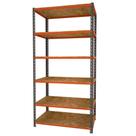 Estante Monta Carga 600x1950 com 6 Prat MDP Grafite/Laranja Presto Estante Monta Carga 600x1950 com 6 Prat MDP Grafite/Laranja Presto