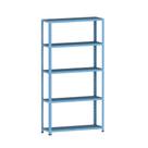 Estante Montável de Aço Com 05 Prateleiras Com Reforço Pandin 1,75 X 0,30 m Azul Dali