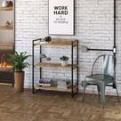 Estante Multiuso 3 Prateleiras 104x80cm Estilo Industrial Estante Multiuso 3 Prateleiras 104x80cm Estilo Industrial