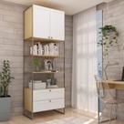 Estante Multiuso Alta com 2 Gavetas e 2 Portas Infinity 2060 Genialflex