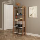 Estante Multiuso com 5 Prateleiras 65x165cm Branco Tecno Mobili