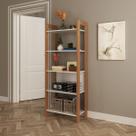 Estante Multiuso com 5 Prateleiras 65x165cm Branco