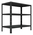 Estante Multiuso de Aço Reforçado 60x68cm com 3 Prateleiras, Ideal para Escritório, Cozinha ou Quarto