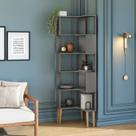 Estante Multiuso de Canto Berlim 6 Prateleiras Rv Móveis Estante Multiuso de Canto Berlim 6 Prateleiras Rv Móveis