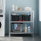 Estante Multiuso Inox 3 Níveis Solução Moderna e Resistente para Organização em Casa ou Comércio
