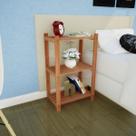 Estante Multiuso Madeira Maciça 3 Prateleiras Colors