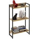 Estante Multiuso Para Escritório Industrial 03 Prateleiras Areta 104x60cm C01 Carvalho - Lyam Decor Estante Multiuso Para Escritório Industrial 03 Prateleiras Areta 104x60cm C01 Carvalho - Lyam Decor