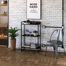 Estante Multiuso Para Escritório Industrial 03 Prateleiras Areta 104x60cm C01 Onix - Lyam Decor Estante Multiuso Para Escritório Industrial 03 Prateleiras Areta 104x60cm C01 Onix - Lyam Decor