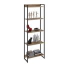 Estante Multiuso Para Escritório Industrial 05 Prateleiras Areta 186x60cm C01 Carvalho - Lyam Decor