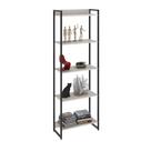Estante Multiuso Para Escritório Industrial 05 Prateleiras Areta 186x60cm C01 Snow - Lyam Decor