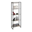 Estante Multiuso Para Escritório Industrial 05 Prateleiras Areta 186x60cm C01 Snow - Lyam Decor