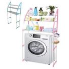 Estante Organizador Lavanderia Maquina Lavar 3 Prateleiras Rack Multiuso Banheiro Brinquedos Utilidades Portatil Cor:Azu