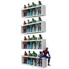 Estante Organizadora de Bonecos Nicho Expositor de Brinquedos Pelúcia Quarto Bebê 4Pçs 55cm