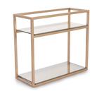 Estante Organizadora Linha Frame De Parede Aço e Vidro Forma