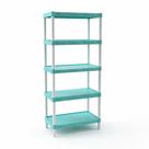 Estante Organizadora Modular Verde 5 Prateleiras com Pés 532