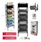 Estante Organizadora Multiuso 4 Prateleiras Banheiro Quarto Sala Cozinha Compacta Resistente Estante 14kg Suporte