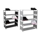 Estante organizadora quarto lavanderia com 5 prateleiras para sapatos roupa objetos multiuso Estante organizadora quarto lavanderia com 5 prateleiras para sapatos roupa objetos multiuso