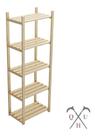 Estante P/ Plantas 5 Prateleiras Madeira Pinus c/ Cor Natural Estante P/ Plantas 5 Prateleiras Madeira Pinus c/ Cor Natural