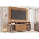 Estante p/ Sala até 60 Pol New Oscar c/ Rodízios 180x174cm Buriti/Fendi - Caemmun Estante p/ Sala até 60 Pol New Oscar c/ Rodízios 180x174cm Buriti/Fendi - Caemmun