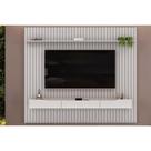 Estante p/ Sala até 85 Pol Pratic Ripado c/ 3 Gavetas 250x240cm Bali - DJ Móveis