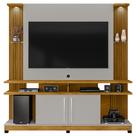 Estante Painel Para TV 55 Pol 180cm Com LED York Naturalle/Off - Bechara Estante Painel Para TV 55 Pol 180cm Com LED York Naturalle/Off - Bechara
