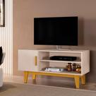 Estante Para 42' Sala Funcionalidade Design Versátil Cor:off