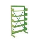 Estante Para Biblioteca Simples Pandin 2,00 m Verde