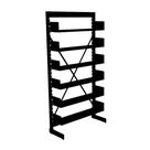 Estante Para Biblioteca Simples Pandin 2,30 m Preto