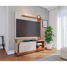 Estante para Home Theater e TV até 65 Polegadas Jurerê 2 PT Off White e Freijó Estante para Home Theater e TV até 65 Polegadas Jurerê 2 PT Off White e Freijó
