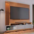 Estante para Home Theater e TV até 75 Polegadas Humaitá Freijó e Cinza Estante para Home Theater e TV até 75 Polegadas Humaitá Freijó e Cinza