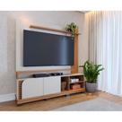 Estante para Home Theater e TV até 75 Polegadas Jurerê 2 PT Off White e Freijó