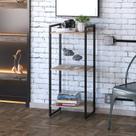 Estante para Livro Industrial 3 Prateleiras 104cmx45cm