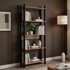 Estante para Livros 1 Porta 4 Prateleiras Be 25-365 Lamina Mel/Preto - Brv Estante para Livros 1 Porta 4 Prateleiras Be 25-365 Lamina Mel/Preto - Brv