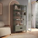 Estante Para Livros 100% MDF Com 2 Gavetas e 4 Prateleiras Elvis Estante Para Livros 100% MDF Com 2 Gavetas e 4 Prateleiras Elvis