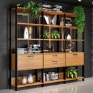 Estante para Livros 2 Portas 2 Gavetas 100% Mdf E93 Freijó/Preto Fosco - Dalla Costa Estante para Livros 2 Portas 2 Gavetas 100% Mdf E93 Freijó/Preto Fosco - Dalla Costa