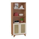 Estante Para Livros 2 Portas Trama Carvalho Artely Estante Para Livros 2 Portas Trama Carvalho Artely