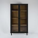 Estante Para Livros 2 Portas Vidro Ditália E-957