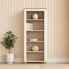 Estante para Livros 4 Prateleiras 178,8cmx78cm Ananda Cabecasa Madeiramadeira Off White/Mel