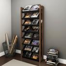 Estante para Livros 69x165cm Preto c/ Nogal Tecno Mobili