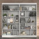 Estante para Livros 8 Prateleiras Branco Tx Cj-005 - Hecol Móveis