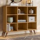 Estante para Livros 9 Nichos Freijó/Retro 1478 - Qmovi Estante para Livros 9 Nichos Freijó/Retro 1478 - Qmovi