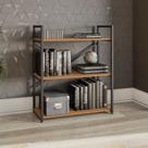 Estante para Livros Baixa 3 Prateleiras 89cm X 72cm Industrial