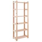 Estante para Livros com 6 Prateleiras Modulare Natural Tramontina 91620020