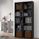 Estante para Livros Holanda Preta 04 Prateleiras 10 Nichos Multiuso Brienza Decor