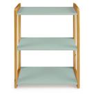 Estante para Livros Infantil 75x54x30cm Verde Bebê/Amêndoa