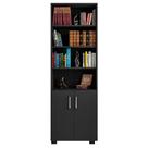 Estante Para Livros Multiuso Livreiro Preto E Porta Pequena